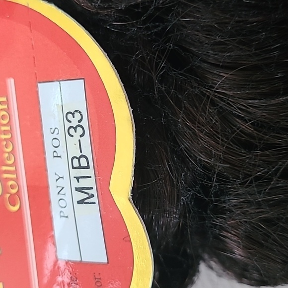 MAGIC GOLD Synthetic Hair Piece Color 1B-33 Black NWT - Picture 2 of 4